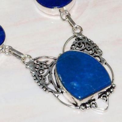 Lpc 291a collier sautoir parure 34gr lapis lazuli bijou ethnique afghan argent achat vente