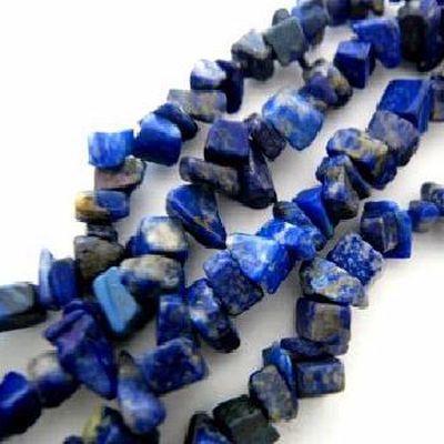 Lpc 475a collier 40gr 90cm lapis lazuli nuggets 10x5mm bijoux ethniques 1