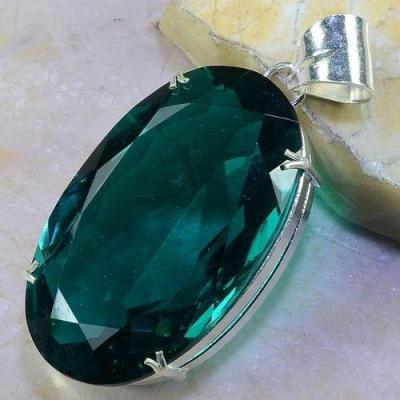 Trm 128a pendentif tourmaline verte bleue pierre taillee achat vente bijou argent 925